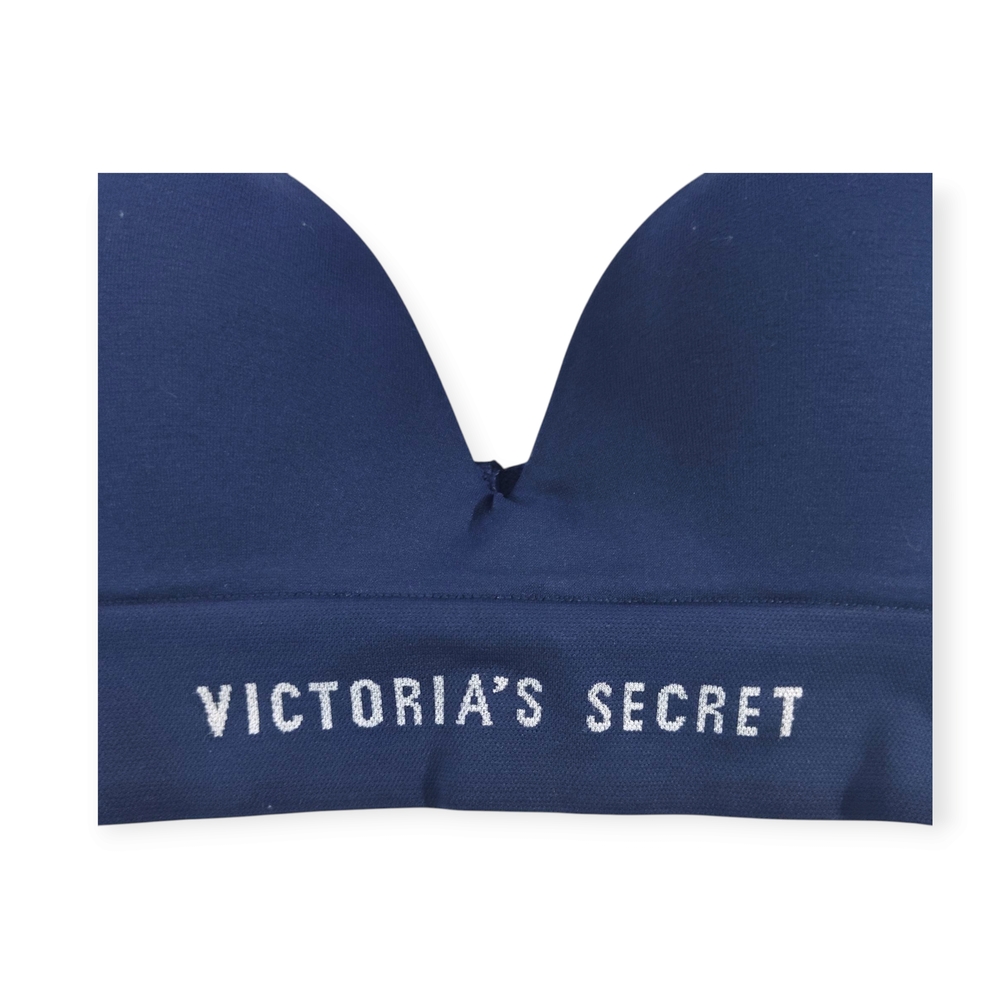 Victoria's Secret Blue Seamless Bra with Adjustable Straps Size Small - Picture 3 of 9
